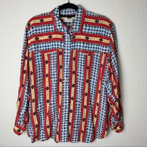 Vintage Western blouse Size XL